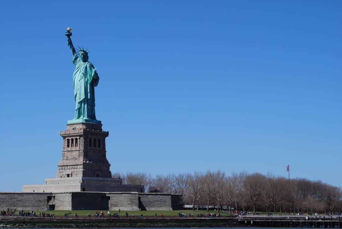 het Vrijheidsbeeld in New York van koper is gemaakt? - C3